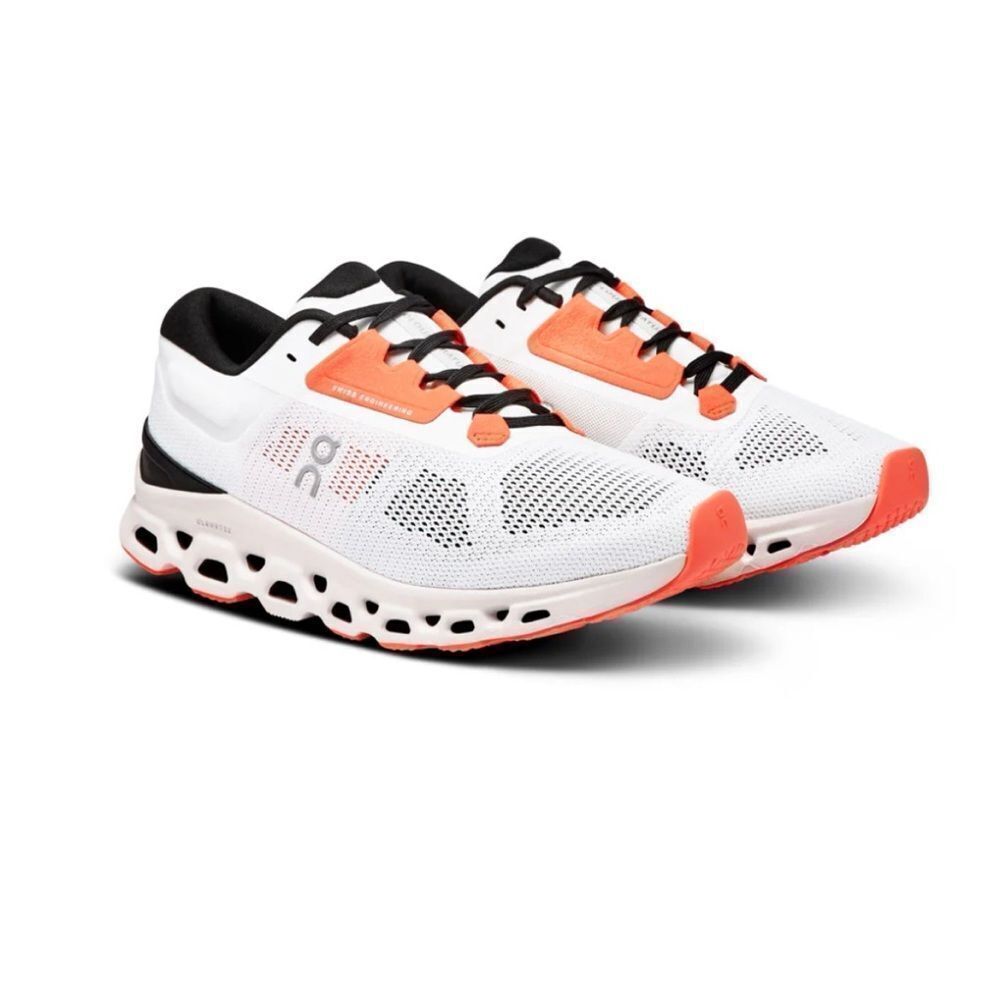 On Mens Cloudstratus 3 Running Shoes Low Top Sneaker Undyed-White/Sand Size 13